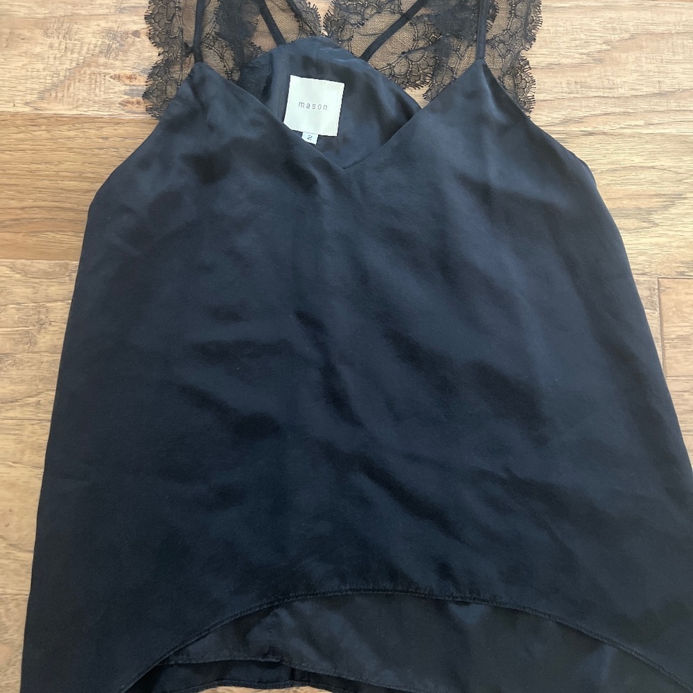 Mason racer  back lace tank